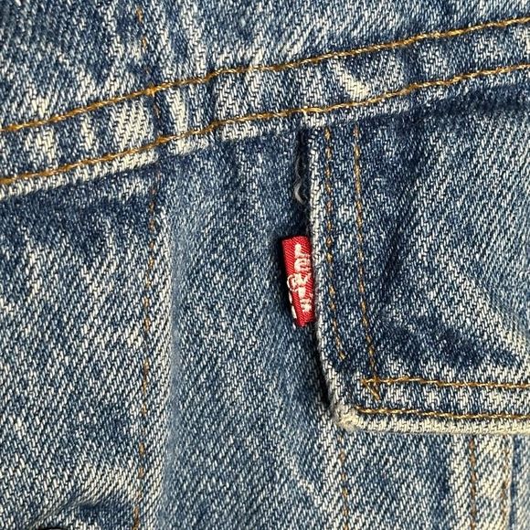 Vintage 90s Levi’s Trucker Jacket Made In USA Large - Picture 2 of 8